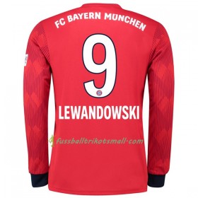 Günstige Fußballtrikots FC Bayern München Lewandowski 9 2018-2019 Langarm Heimtrikot kaufen